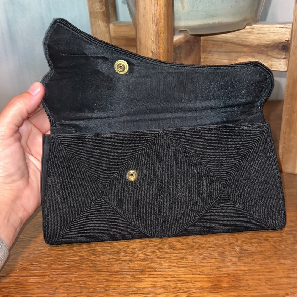 Vintage Black Clutch - Picture 3 of 6